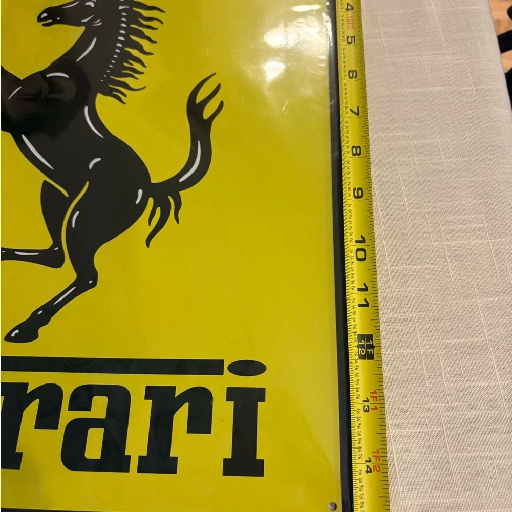 Ferrari Sign Iconic Logo Metal Never Opened - Picture 10 of 10